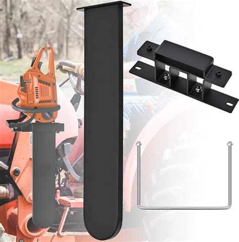 Universal Chainsaw Carrier Kit for Tractors, 20 Inch Black